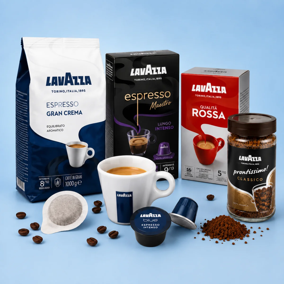 Caffè, Cialde, Capsule, Solubili